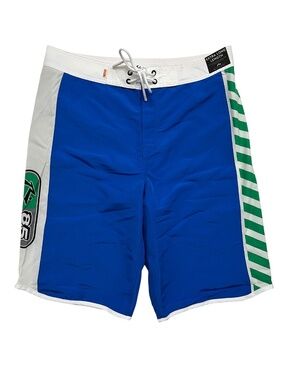 Rusty Mike N Ike Fixed Waist Extra Long Board Shorts NWT Men’s 33